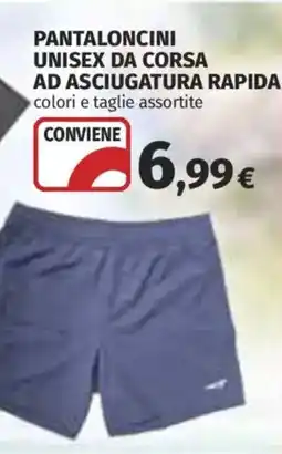 Coop Superstore Pantaloncini unisex da corsa ad asciugatura rapida offerta