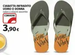 Coop Superstore Ciabatta infradito uomo o donna offerta