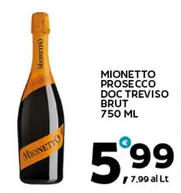 Extra Supermercati Mionetto prosecco doc treviso brut offerta