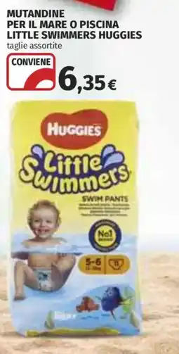 Coop Superstore Mutandine per il mare o piscina little swimmers HUGGIES offerta