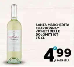 Extra Supermercati Santa margherita chardonnay vigneti delle dolomiti igt offerta