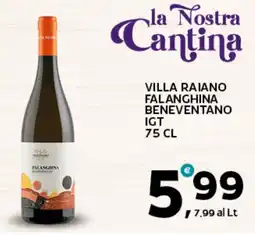 Extra Supermercati Villa raiano falanghina beneventano igt offerta
