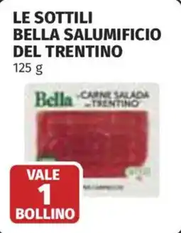 Coop Superstore Le sottili bella SALUMIFICIO DEL TRENTINO offerta
