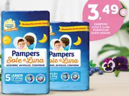 Extra Supermercati Pampers sole e luna pannolini varie misure offerta