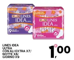 Extra Supermercati Lines idea ultra con ali extra x7/ notte x8/ giorno x9 offerta