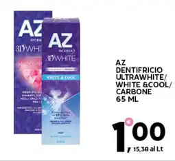 Extra Supermercati Az dentifricio ultrawhite/ white &cool/ carbone offerta
