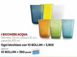 Coop Superstore I bicchieri acqua offerta
