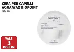 Coop Superstore Cera per capelli aqua wax BIOPOINT offerta