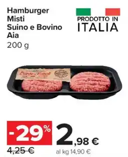 Carrefour Express Hamburger Misti Suino e Bovino Aia offerta
