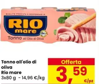 Despar Tonno all'Olio di Oliva Rio mare offerta