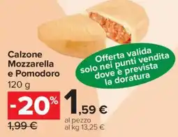 Carrefour Express Calzone Mozzarella e Pomodoro offerta