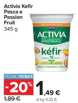 Carrefour Express Activia Kefir Pesca e Passion Fruit offerta