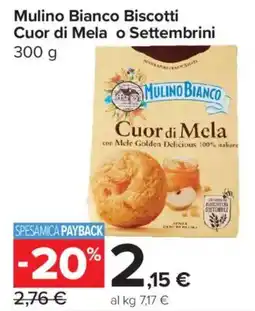 Carrefour Express Mulino Bianco Biscotti Cuor di Mela o Settembrini offerta