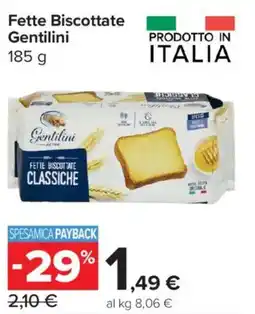 Carrefour Express Fette Biscottate Gentilini offerta