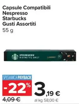 Carrefour Express Capsule Compatibili Nespresso Starbucks offerta