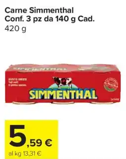 Carrefour Express Carne Simmenthal offerta