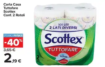 Carrefour Express Carta Casa Tuttofare Scottex offerta