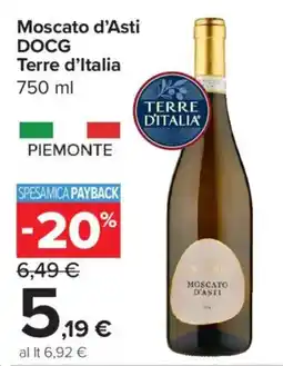 Carrefour Express Moscato d'Asti DOCG Terre d'Italia offerta