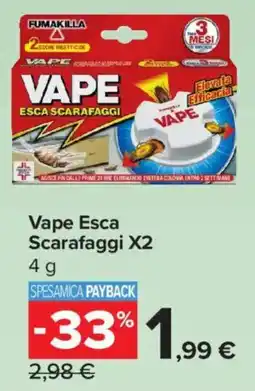 Carrefour Express Vape Esca Scarafaggi X2 offerta
