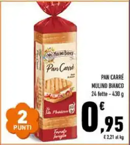 Conad Pan Carrè Mulino Bianco offerta