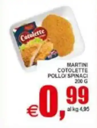 Pewex Martini cotolette pollo/ spinaci offerta