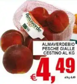 Pewex Almaverde bio pesche gialle cestino offerta