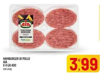 Ard Discount Hamburger di pollo AIA offerta