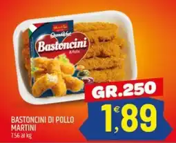 Ard Discount Bastoncini di pollo martini offerta