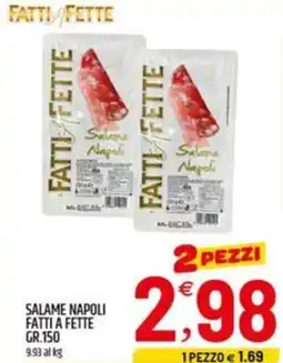Ard Discount Salame napoli fatti a fette offerta