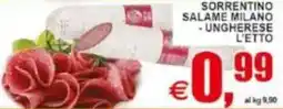 Pewex Sorrentino salame milano - ungherese offerta