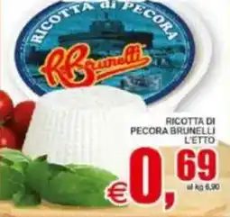 Pewex Ricotta di pecora brunelli offerta