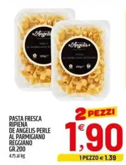 Ard Discount Pasta fresca ripiena de angelis perle al parmigiano reggiano offerta