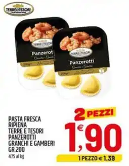 Ard Discount Pasta fresca ripiena terre e tesori panzerotti granchi e gamberi offerta