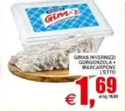 Pewex Gimas invernizzi gorgonzola + mascarpone offerta