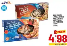 Ard Discount Sugo pronto surgelato mare mare e monti/ allo scoglio con pomodoro offerta
