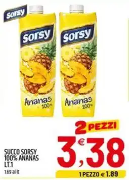 Ard Discount Succo sorsy 100% ananas offerta