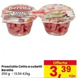 Eurospar Prosciutto Cotto a cubetti Beretta offerta