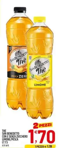 Ard Discount The san benedetto con e senza zucchero limone/pesca offerta