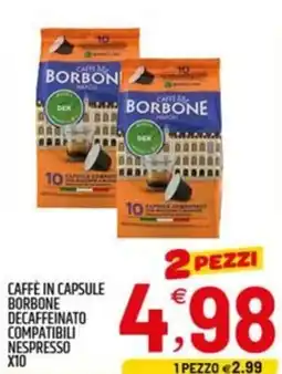 Ard Discount Caffè in capsule borbone decaffeinato compatibili nespresso offerta