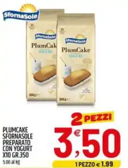 Ard Discount Plumcake sfornasole preparato con yogurt offerta