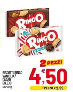 Ard Discount Biscotti ringo vaniglia/ cacao offerta