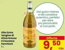 Eurospar Olio Extra Vergine di Oliva Grezzo Il Casolare Farchioni offerta