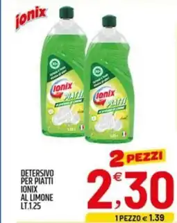 Ard Discount Detersivo per piatti ionix al limone offerta