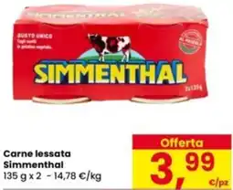 Eurospar Carne lessata Simmenthal offerta
