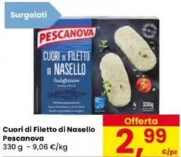 Eurospar Cuori di Filetto di Nasello Pescanova offerta