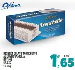 Ard Discount Dessert gelato tronchetto al gusto vaniglia OPTIMO offerta