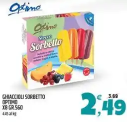 Ard Discount Ghiaccioli sorbetto OPTIMO offerta