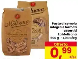 Eurospar Pasta di semola integrale La Molisana offerta