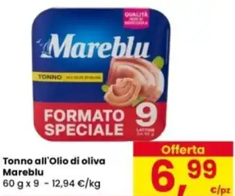 Eurospar Tonno all'Olio di oliva Mareblu offerta