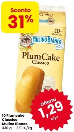 Eurospar 10 Plumcake Classico Mulino Bianco offerta
